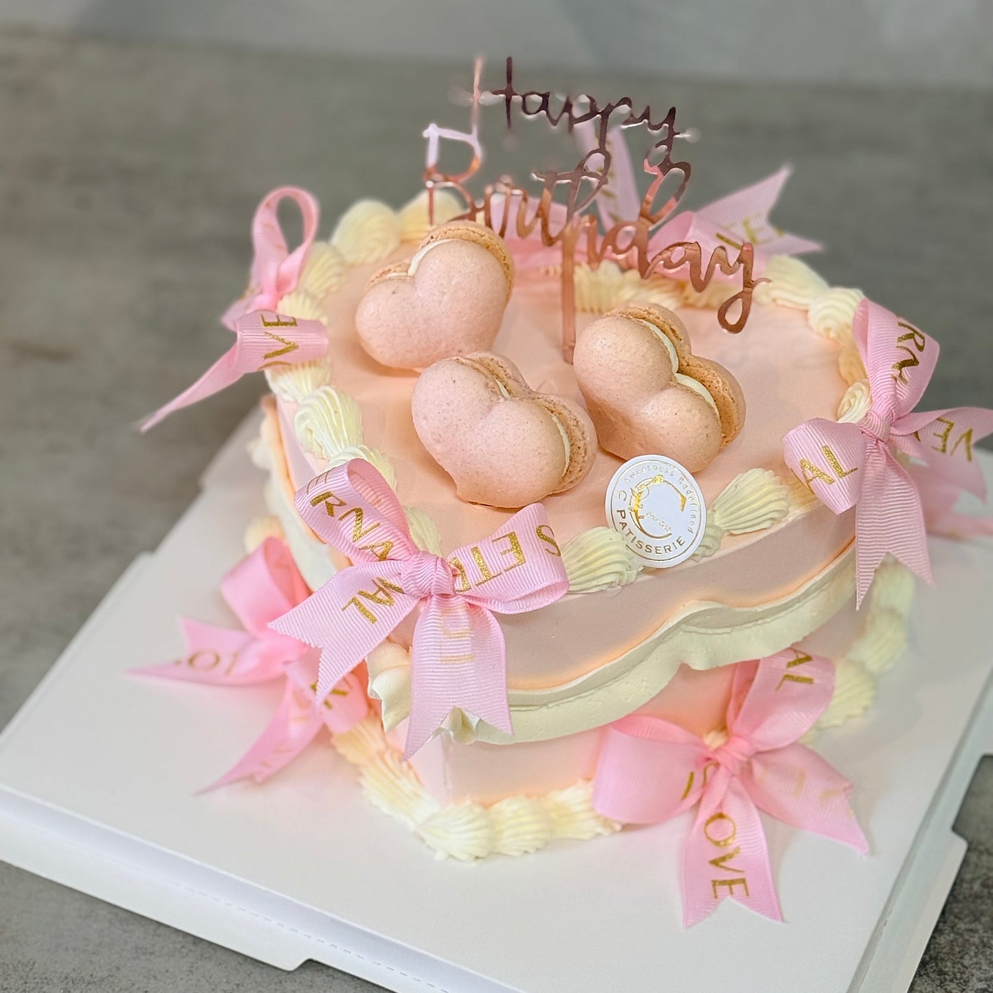 Sweetheart Blush Cake