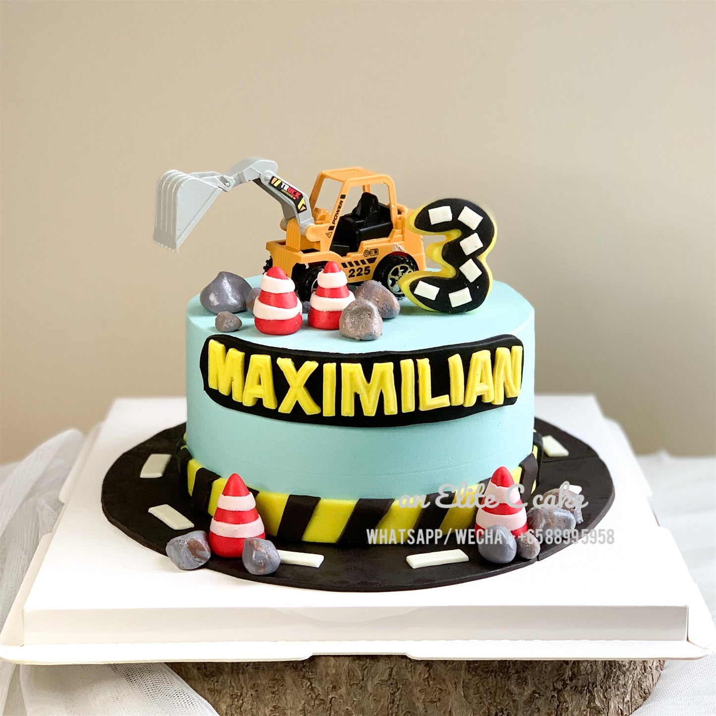 Construction Themed Cake for Kids: Strong Arm