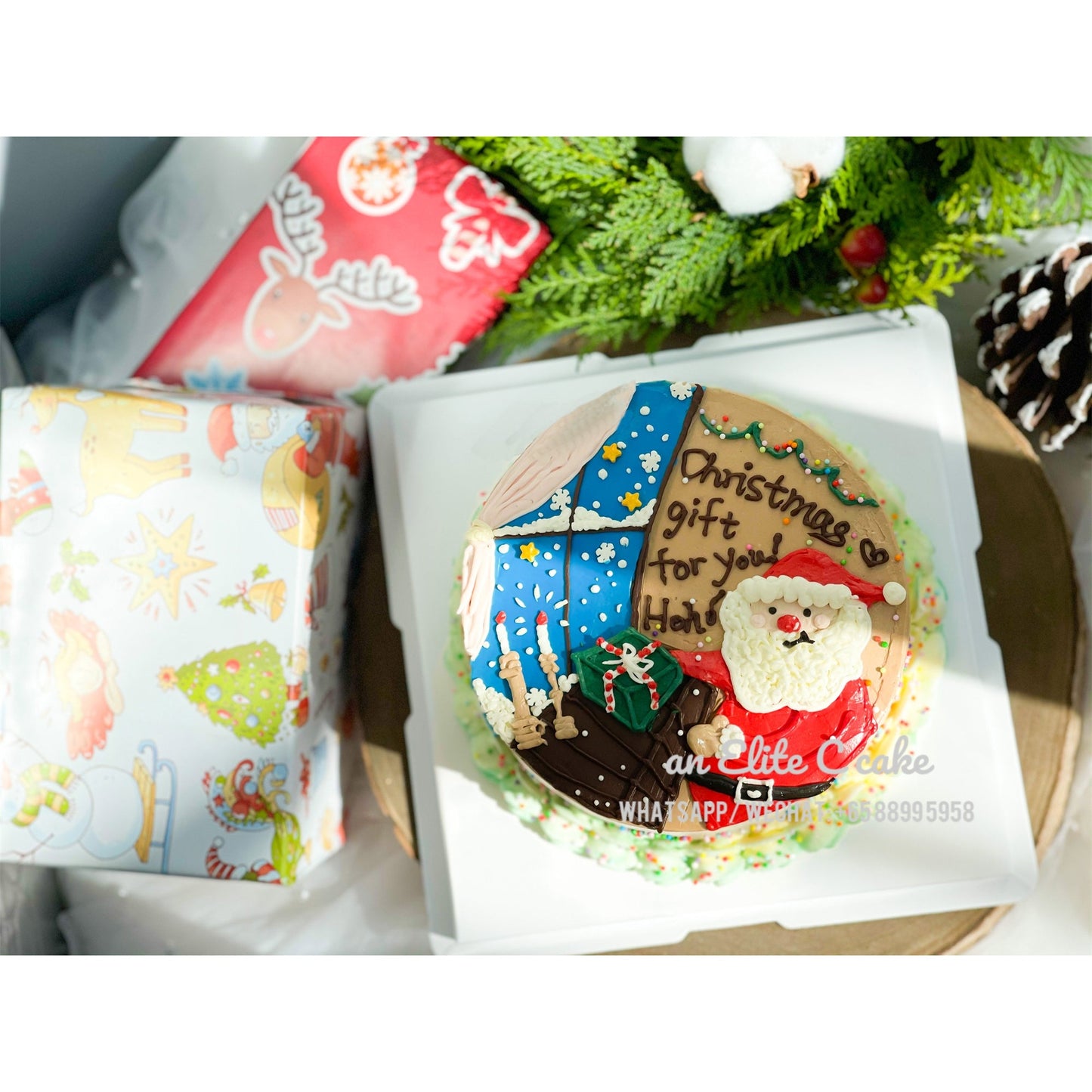 Festival Cake: Christmas Jingle Bell Bliss