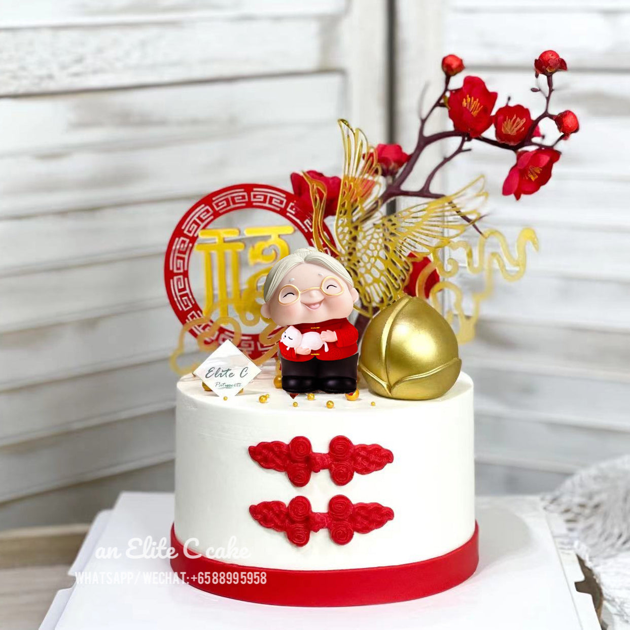 Longevity for Mummy: Red Qipao