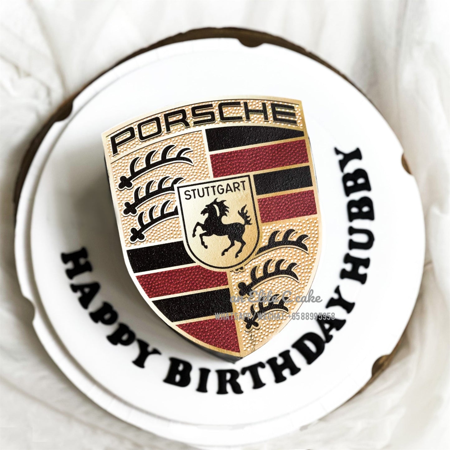 Porsche Logo Shaped Cake