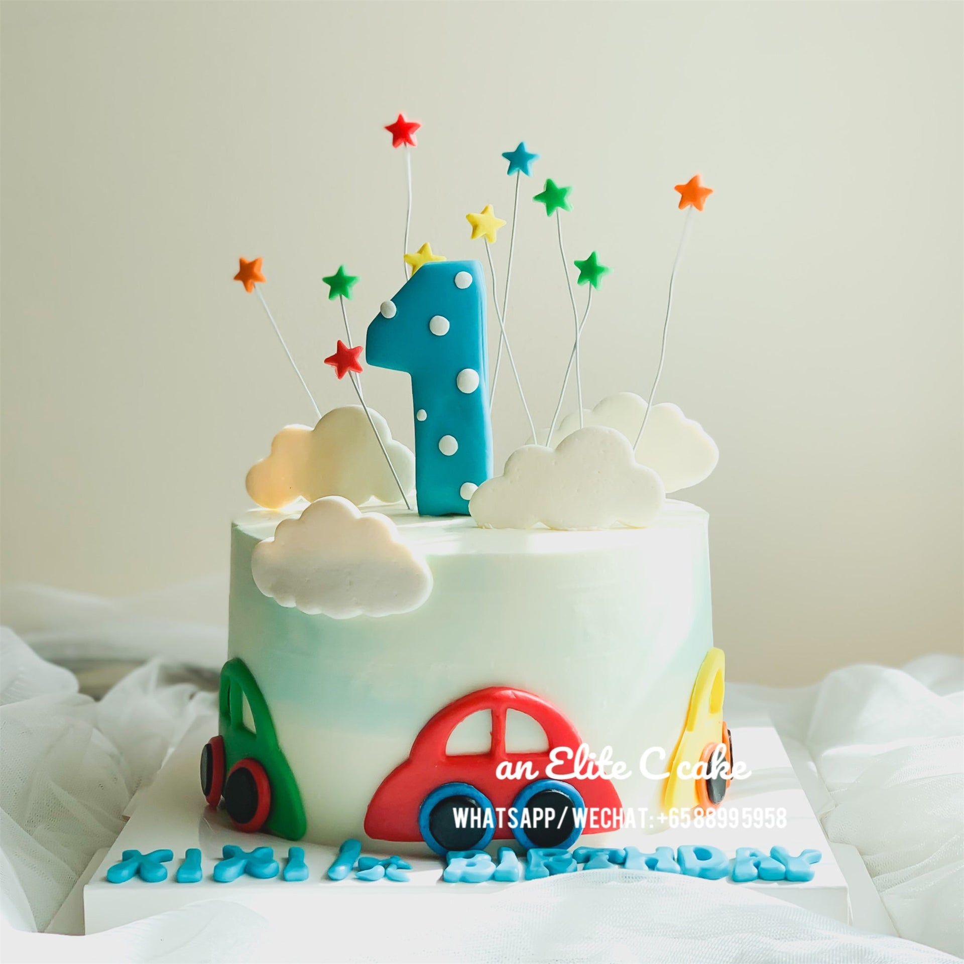 Car Themed Cake for Kids: Cars in the Cloud – C Patisserie (SG)