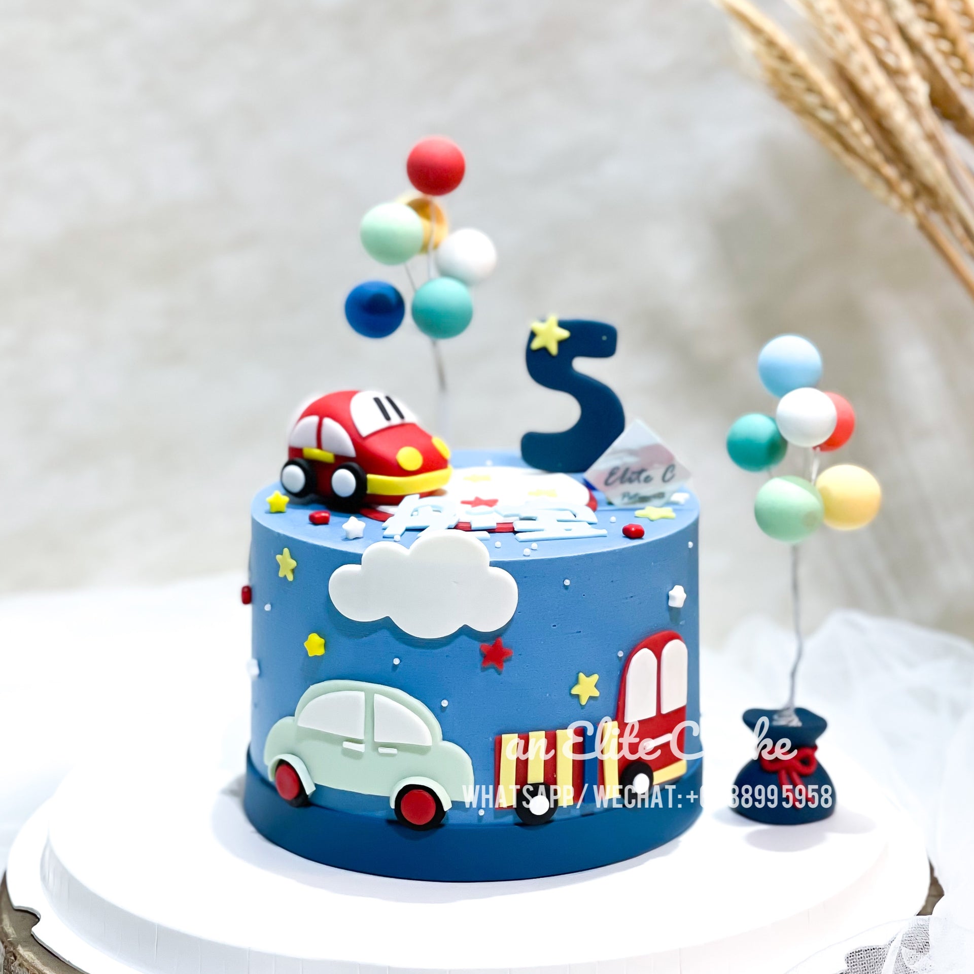 Car Themed Cake for Kids: My Little Red Toy Car – C Patisserie (SG)