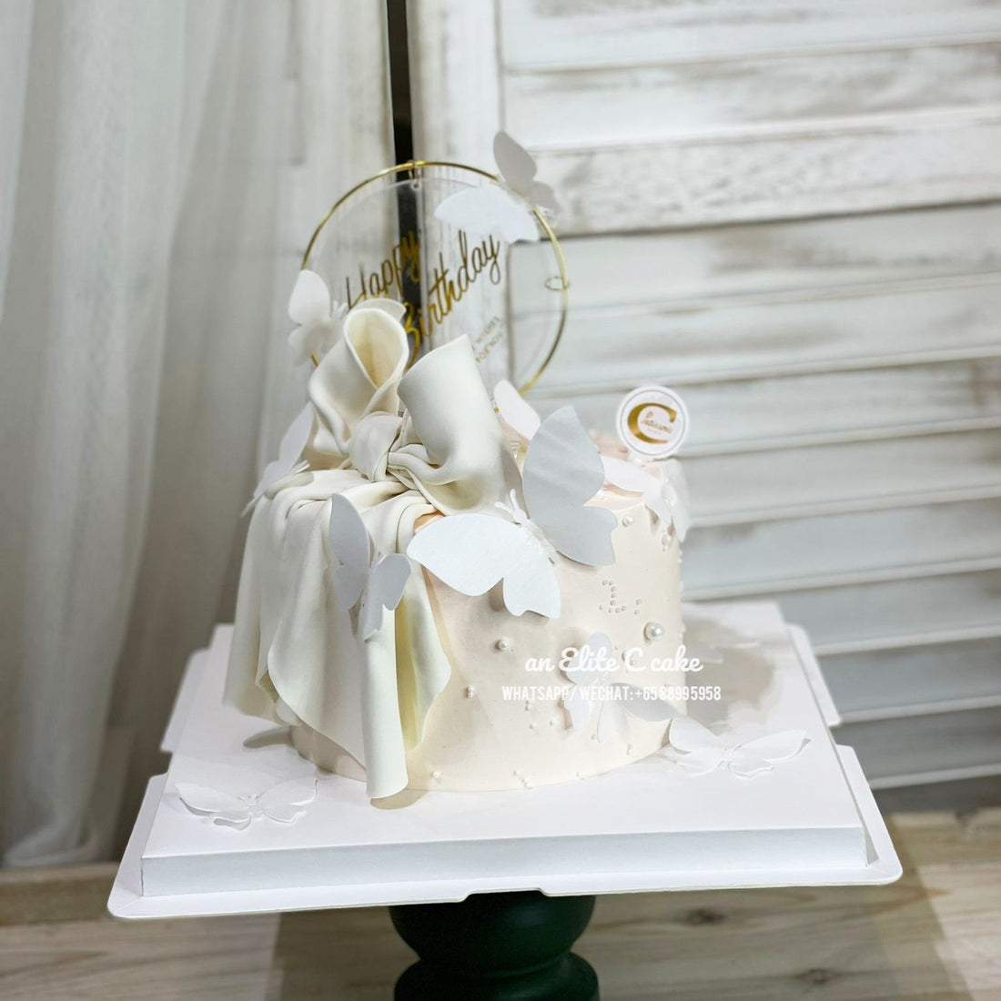 Ribbon Cake: Ribboned Butterfly Waltz – C Patisserie (SG)