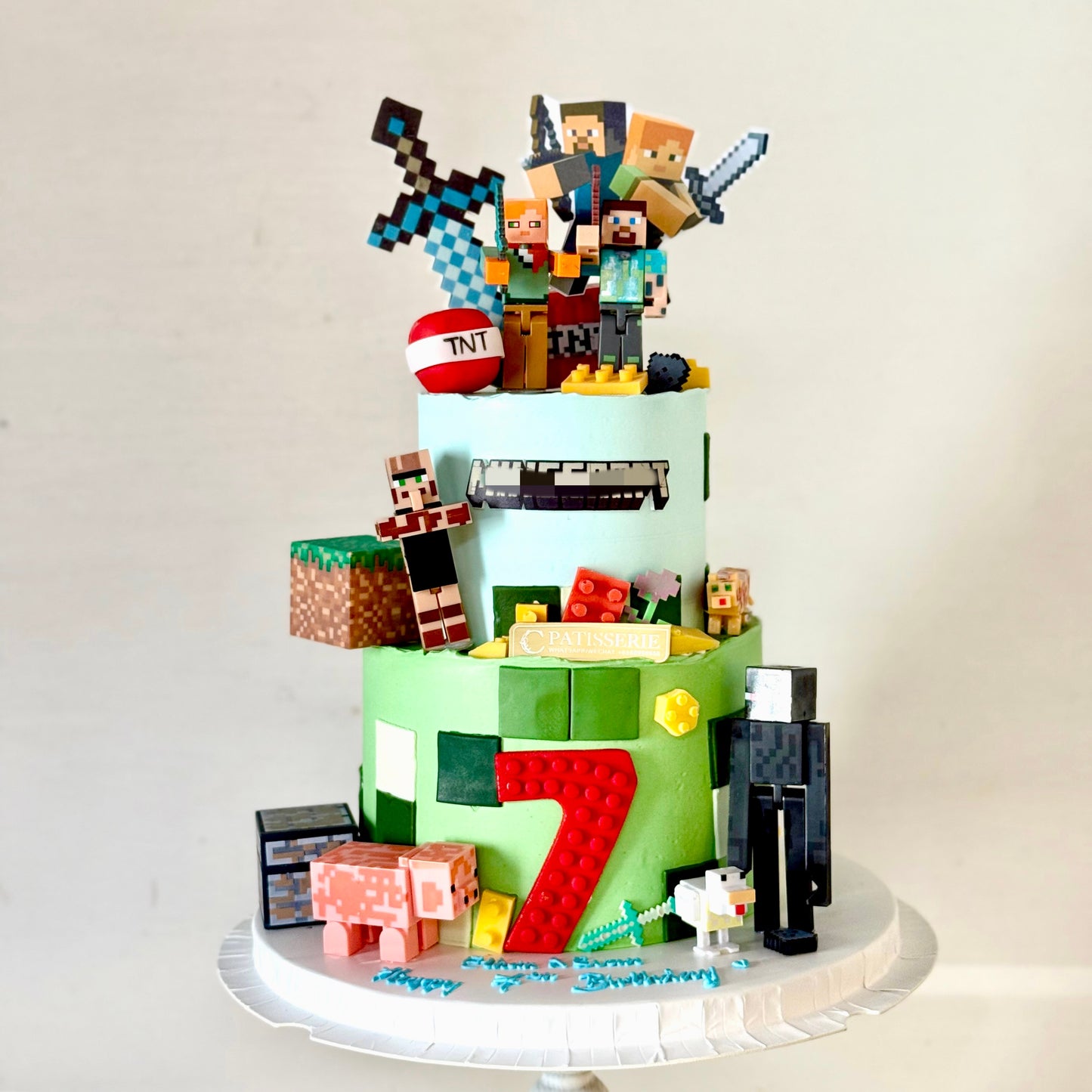 Game M.C Inspired Cake: Pixel Adventure Cake