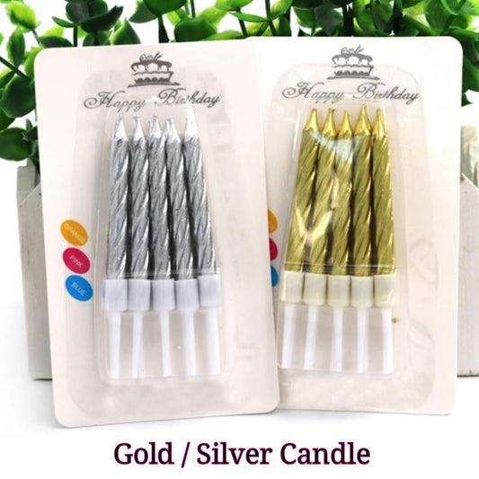 [A] Cake Candle (1 pack of 10 pcs)